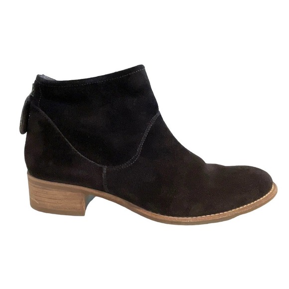 Paul Green Logan Black Suede Ankle Bootie US 6.5 Casual Boots Fall Staple - Picture 2 of 12